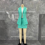 Damen Zweiteiliges Blazer- und Rock-Set mit modernem Schnitt
