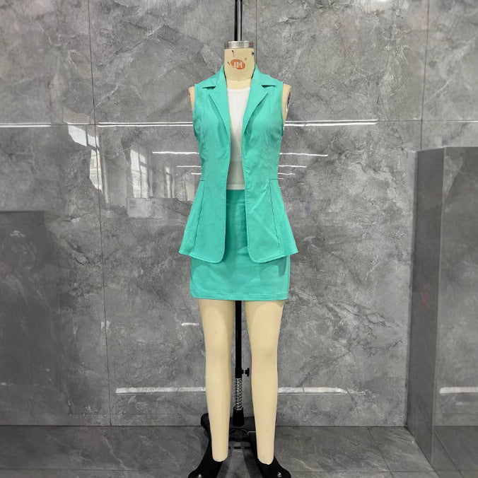 Damen Zweiteiliges Blazer- und Rock-Set mit modernem Schnitt
