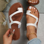Damen Riemensandalen mit modischem Schnitt und bequemer Sohle R&B