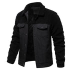 Herren gefütterte Jacke im Jeansstil