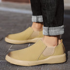 Damen bequeme Slip-On Sneakers mit elastischem Seitenstreifen und atmungsaktivem Obermaterial R&B