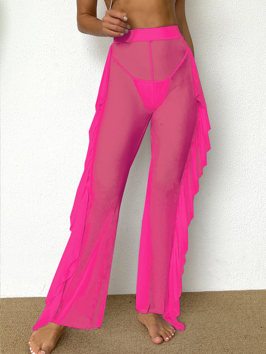 Damen Strandhose mit elegantem Rüschen-Design R&B