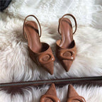 Damen Slingback Pumps mit elegantem Design und modischer Schnallenapplikation R&B
