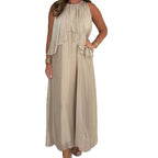 Damen Maxikleid mit fließendem Schnitt und eleganter Drapierung R&B