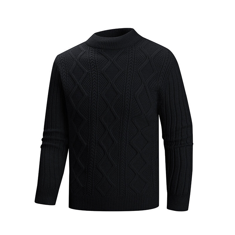 Herren Pullover aus strukturiertem Strickmaterial R&B