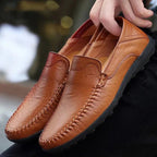 Damen Mokassin aus hochwertigem Leder mit handgenähten Details R&B
