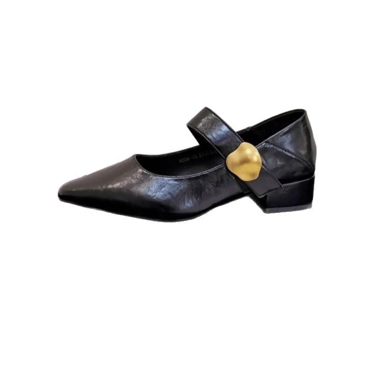 Damen elegante Pumps mit zierlichen Riemen und geschmackvoller Schließe