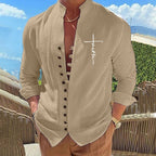 Herren luftige Hemdbluse R&B