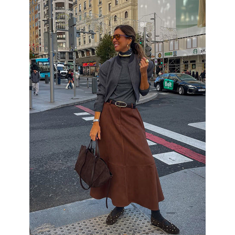 Damen Kurzjacke mit strukturiertem Design und Stehkragen R&B