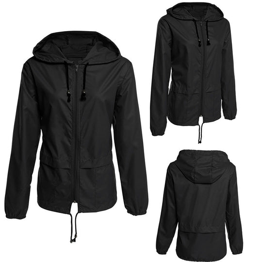 Damen leichte Übergangsjacke mit verstellbarem Kordelzug R&B