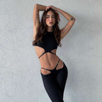 Damen Schneller und stilvoller Sportanzug mit innovativen Cut-Out-Details R&B