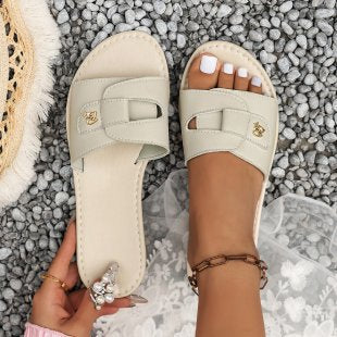Damen Komfortable Riemensandalen mit elegantem Schnallen-Design R&B