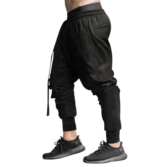 Herren Modische Freizeithose mit elastischem Bund und stylischem Kordelzug R&B