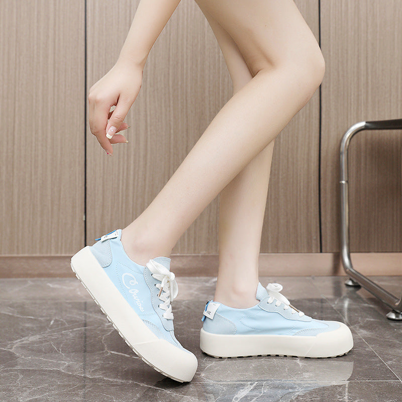 Damen Bequeme Sneakers mit erhöhte Sohle und atmungsaktiver Mesh-Oberfläche R&B