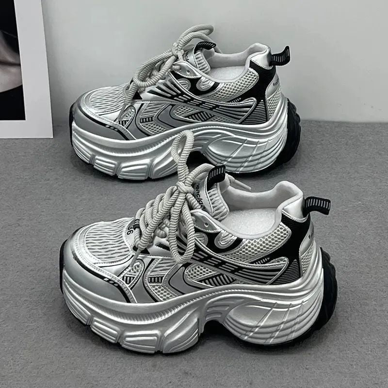 Damen Sportliche Chunky Sneakers mit innovativer Dämpfungstechnik R&B