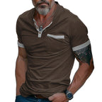 Herren Poloshirt mit modischem Kragen und Brusttasche