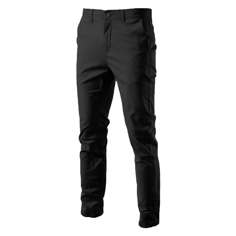 Herren Chinohose mit schmaler Passform und elastischem Bund R&B