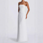 Damen Elegantes Hochzeitskleid mit schulterfreiem Design und Spitzenärmeln