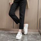 Damen Platform Mules mit modischem Schnallen-Design und atmungsaktivem Obermaterial R&B