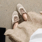 Damen modische Schnürschuhe mit dekorativen Lochmustern R&B
