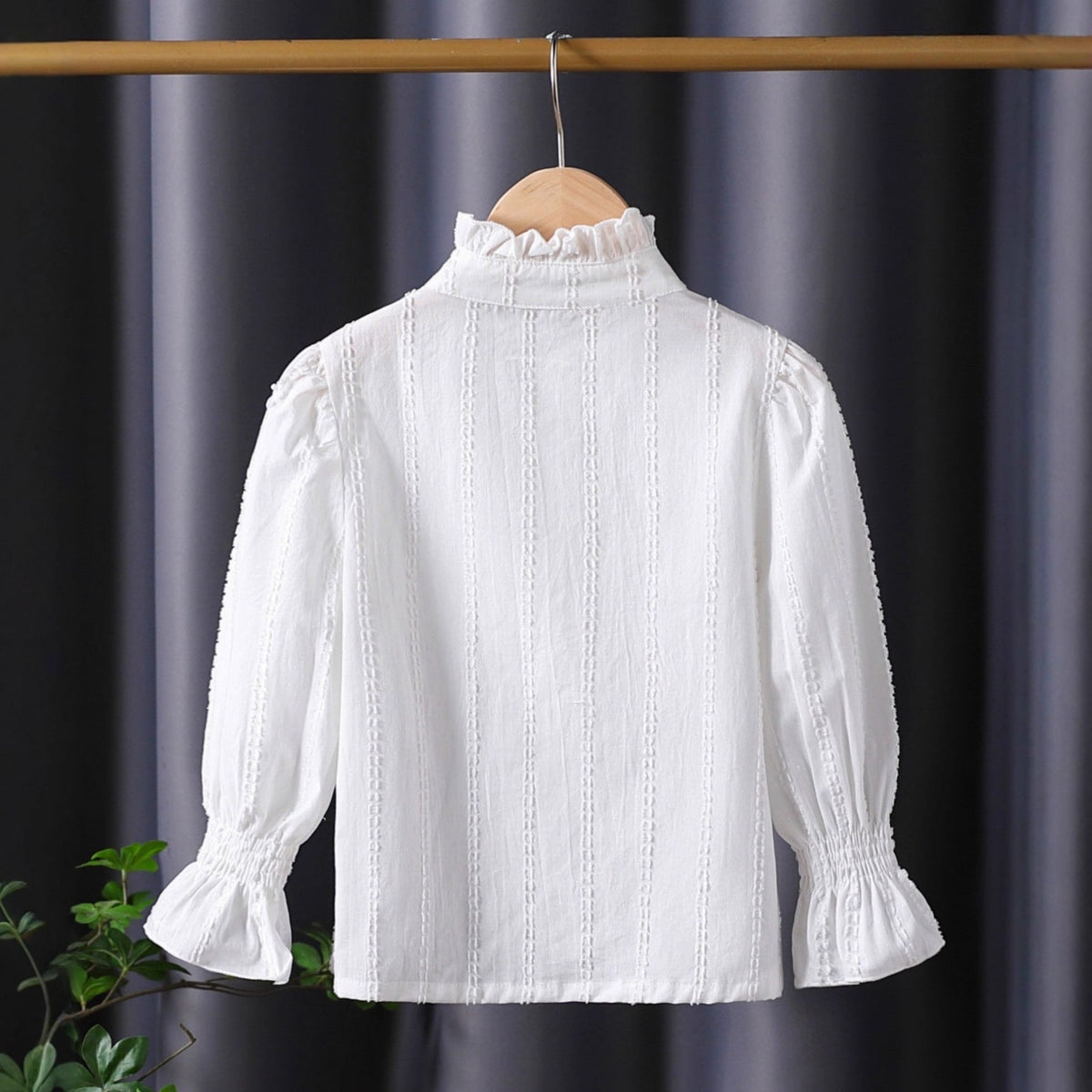 Mädchen Rüschenbluse mit eleganten Spitzenakzenten R&B