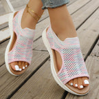 Damen Freizeitsandalen mit atmungsaktivem Obermaterial und rutschfester Sohle R&B