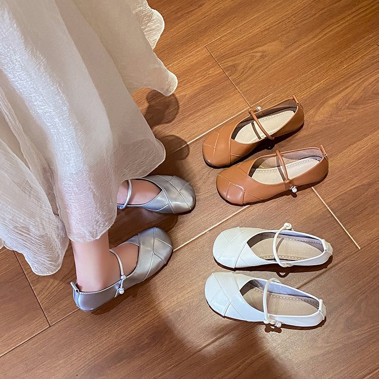 Damen Ballerinas mit dekorativem Riemen R&B