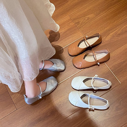Damen Ballerinas mit dekorativem Riemen R&B