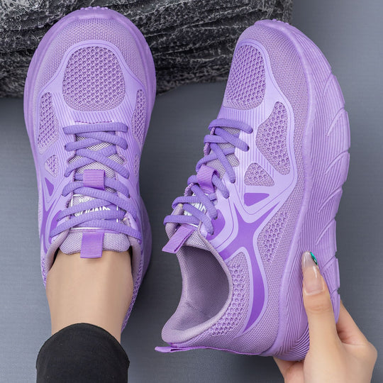Damen Sportliche Laufschuhe mit atmungsaktivem Mesh-Obermaterial und gepolsterter Sohle R&B