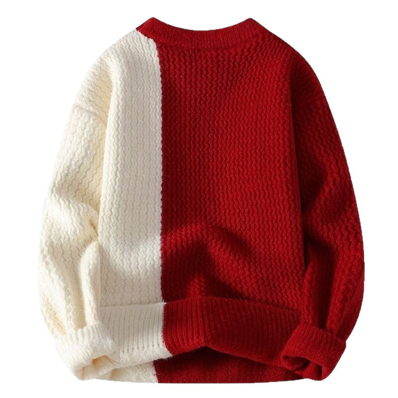 Damen Strukturierter Pullover mit einzigartigem Design und gewebtem Muster R&B