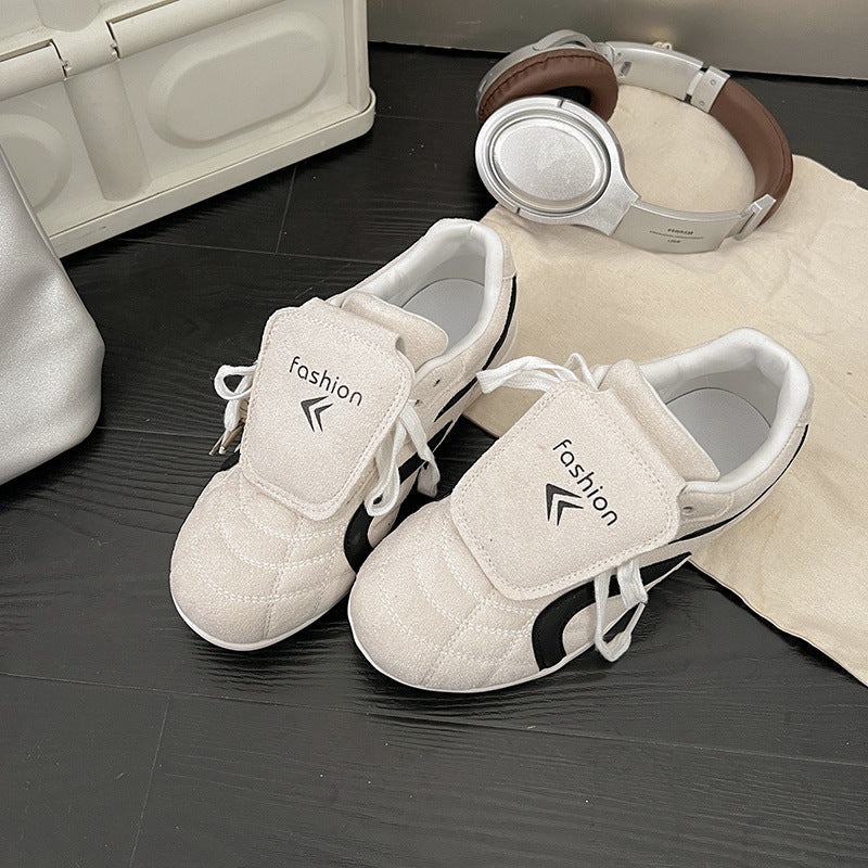 Damen Sportliche Sneakers mit praktischem Klettverschluss und eleganter Wildleder-Optik R&B