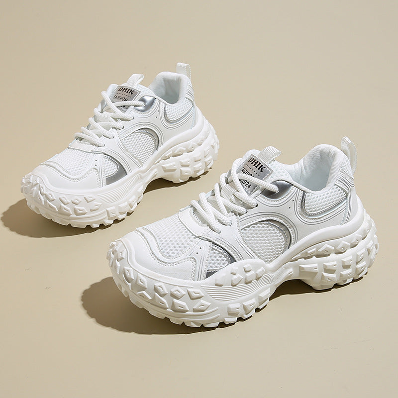 Damen sportliche Sneakers mit innovativem Sohlenprofil und atmungsaktiver Mesh-Konstruktion R&B