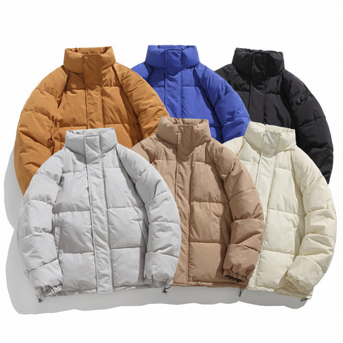 Damen gesteppte Winterjacke mit hohem Kragen R&B