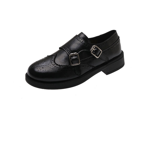 Damen verspielte Schnürschuhe mit doppeltem Riemen und ausgefallenem Design R&B