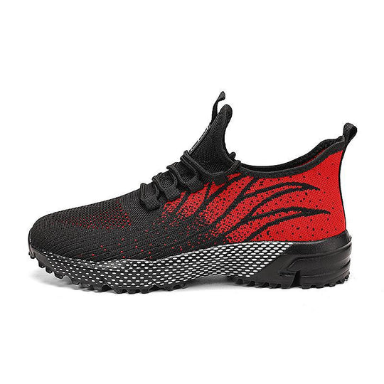 Damen Sportliche Lauf-Sneakers mit modernem Strickdesign R&B