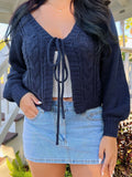 Damen Grobstrickjacke mit tailliertem Schnitt R&B