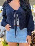 Damen Grobstrickjacke mit tailliertem Schnitt R&B