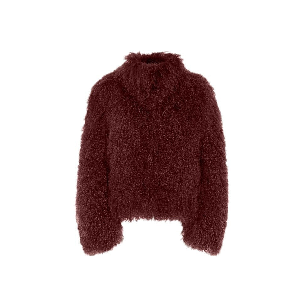Damen Kuscheliger Pelz-Cardigan mit voluminösen Ärmeln R&B