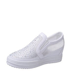 Damen Sneaker mit funkelnden Strassdetails und atmungsaktivem Obermaterial R&B