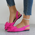 Damen Slingback-Sandalen mit dekorativem Schleifendetail und komfortabler Fußbettung R&B
