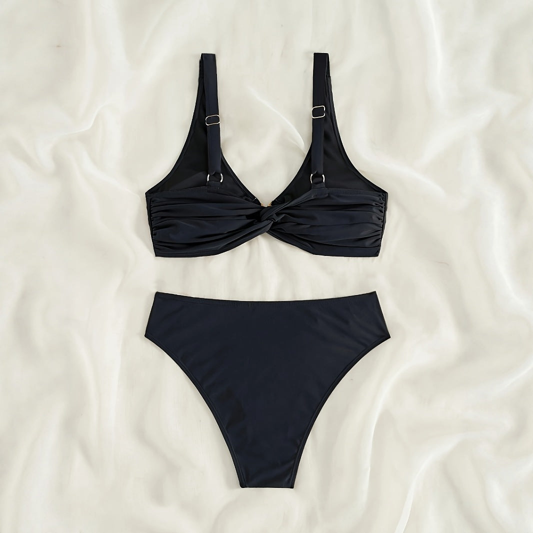 Damen Bikini-Set mit modischem Ringdetail R&B