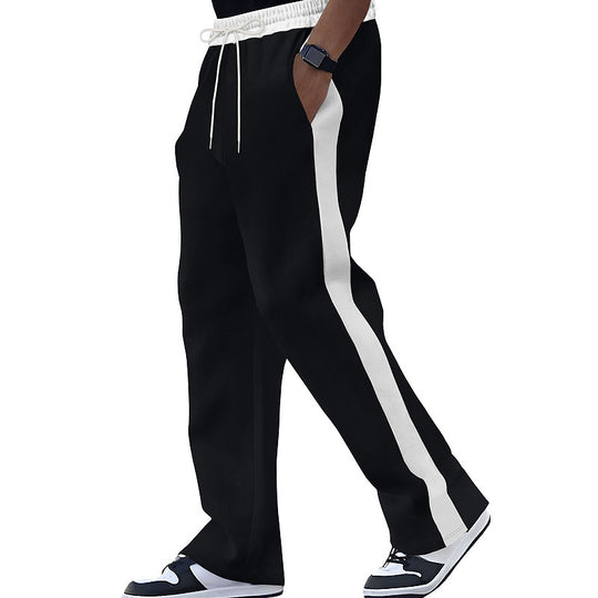 Herren trendige Sporthose mit seitlichem Kontraststreifen R&B