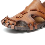 Damen Leder Sandalen mit verstellbaren Riemen R&B