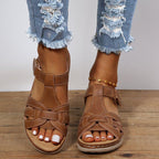 Damen Komfortable Freizeitsandalen mit ergonomischem Fußbett und verstellbaren Riemen R&B