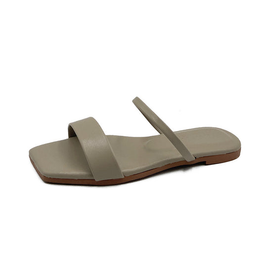 Damen Offene Fußbett-Sandalen mit zweifachem Riemchen und komfortabler Sohle R&B