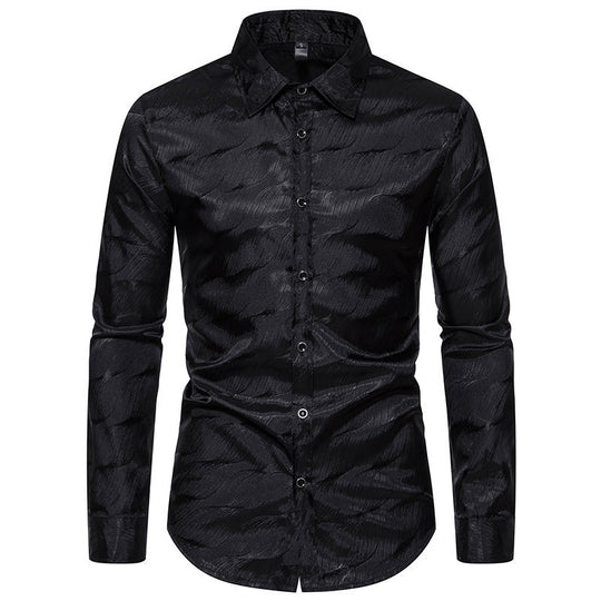 Herren Elegantes Hemd mit einzigartigem Strukturdesign R&B