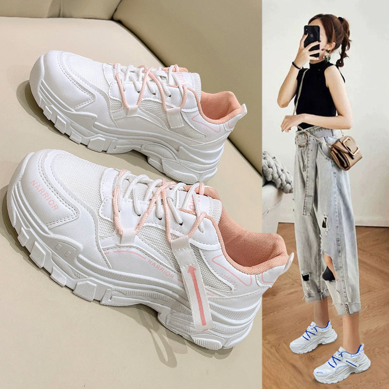 Damen Sportliche Chunky Sneakers mit atmungsaktiver Obermaterialstruktur R&B