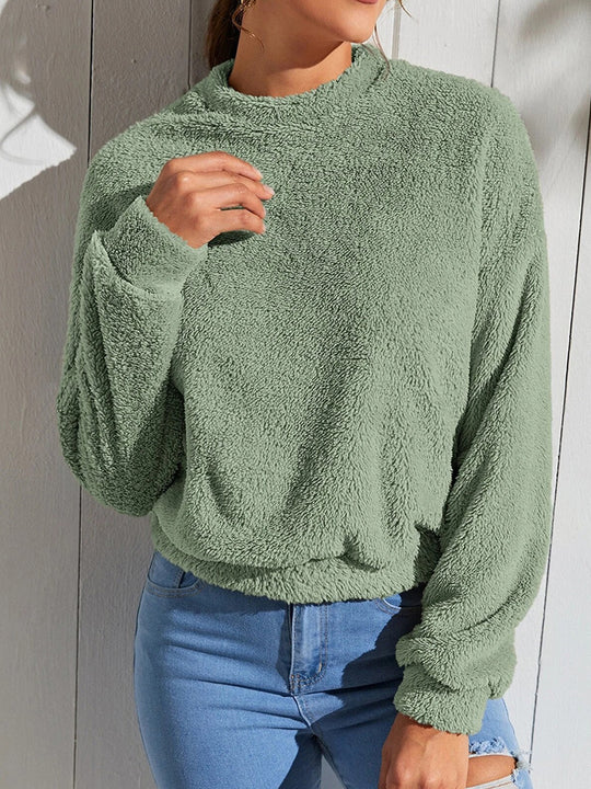 Damen Flauschiger Freizeitpullover R&B