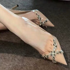 Damen Glamouröse Pumps mit strassbesetztem Dekor R&B