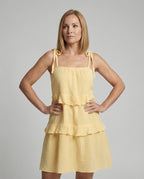 Damen Musselin Sommerkleid kurz